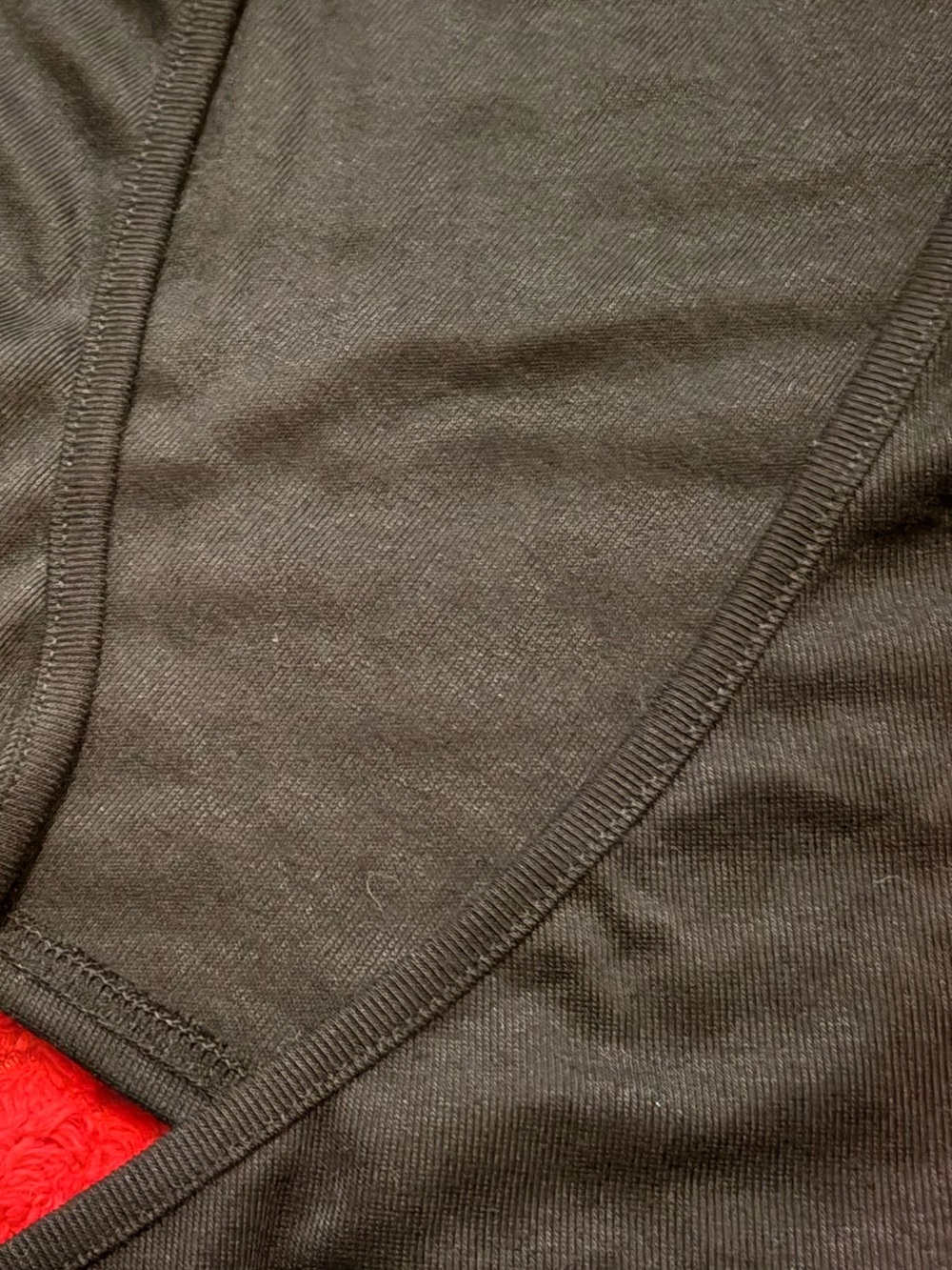 Black Ribbed Short Sleeve Crop Top with Tie Around Waist Design - Picture 4 of 4